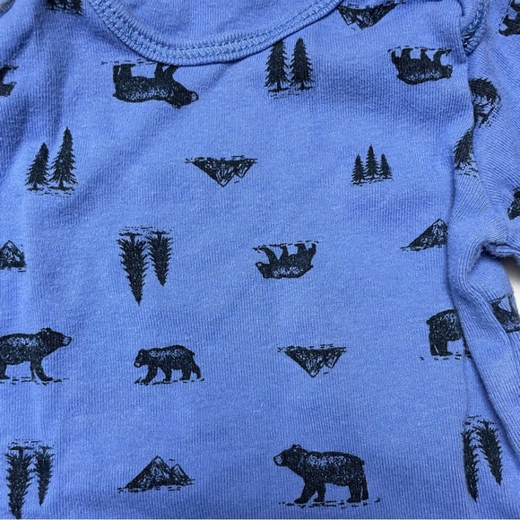 Koala Baby Carter's Bear Animal Print Long Sleeve Bodysuit 6M - Picture 4 of 8